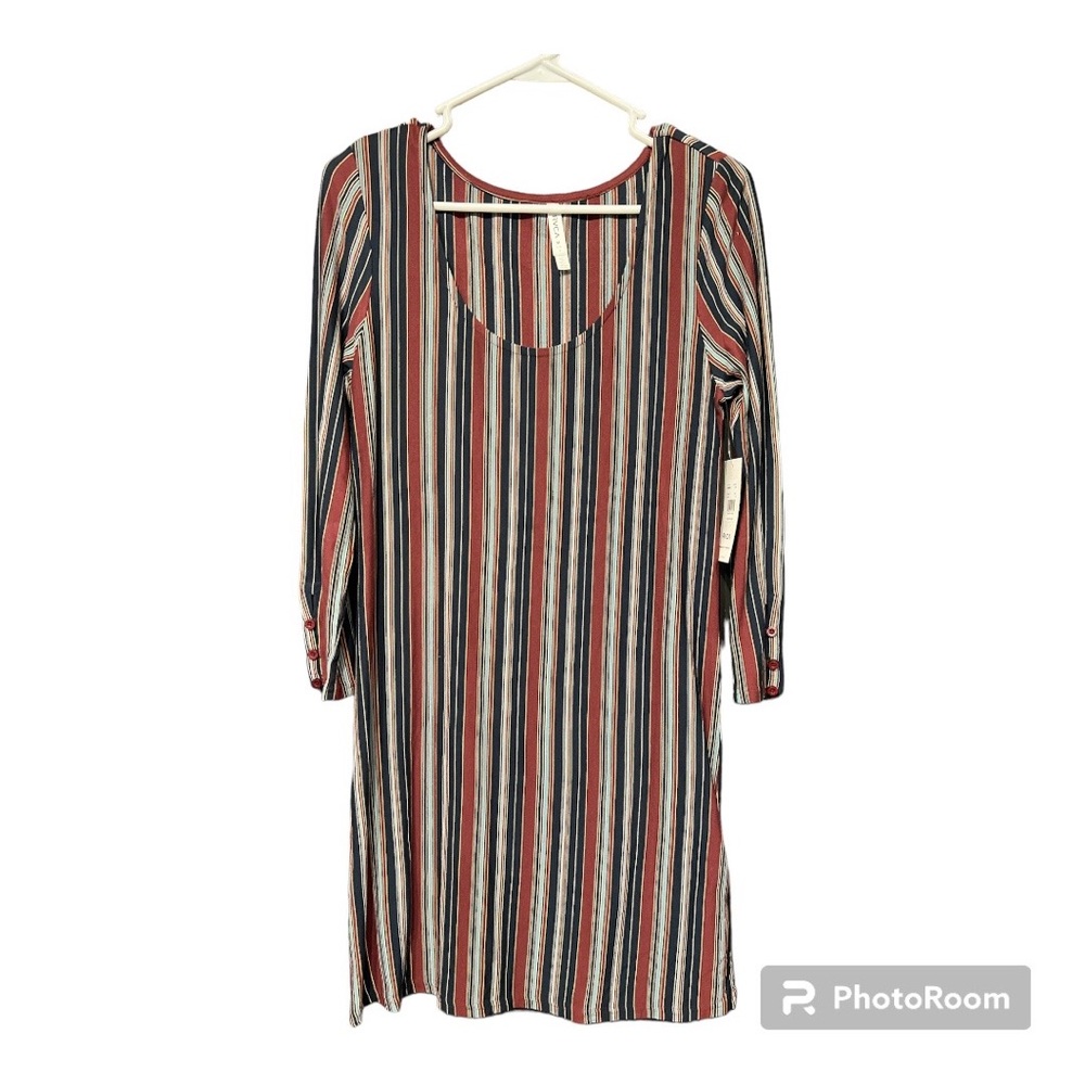 RVCA Tare Striped Dress - NWT